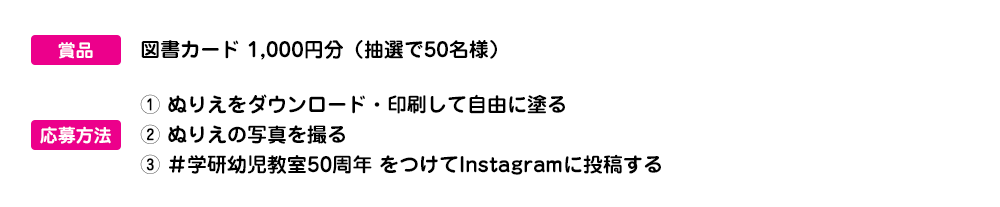 賞品 応募方法